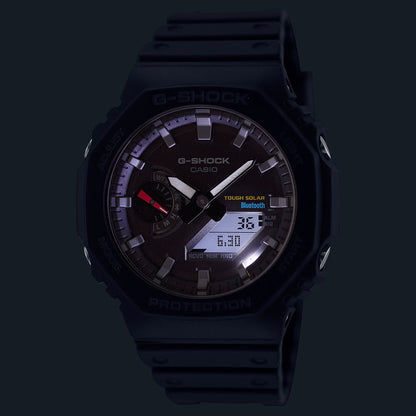 Casio G-Shock herrklocka med svart urtavla och belyst display, Tough Solar