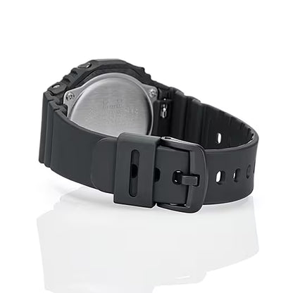 G-Shock damklocka med öppen baksida: boettlock i rostfritt stål och svart gummiband