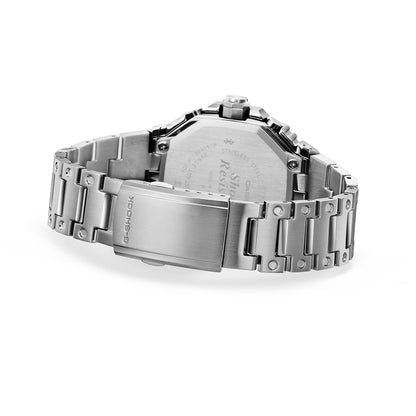 Silbernes Metallarmband der Herrenarmbanduhr mit Schließe