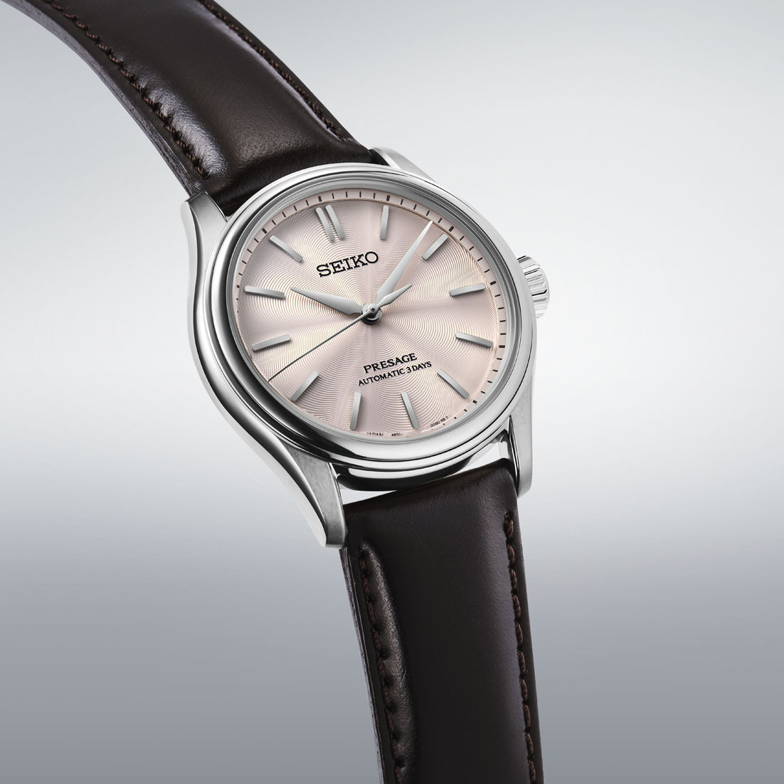 Seiko Presage Classic HCC003J1 Herrenuhr Braun/Rosa • Automatikwerk • Saphirglas, Bild 2
