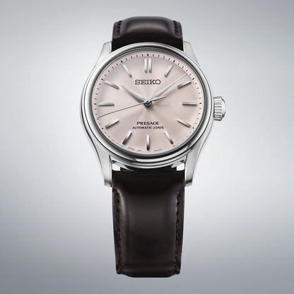 Seiko Presage Classic HCC003J1 Herrenuhr Braun/Rosa • Automatikwerk • Saphirglas, Bild 3