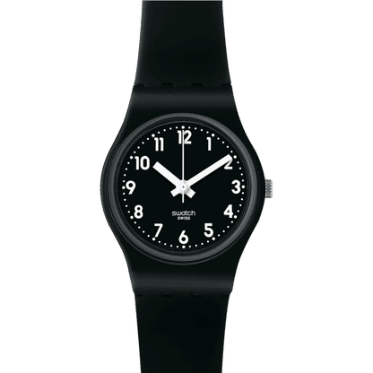 Swatch Originals LB170E Lady Black Single Damenuhr Schwarz • Kunststoffgehäuse • Silikonarmband, Bild 3