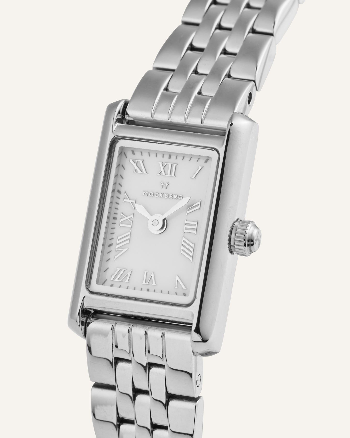 Mockberg Timeless Petite MB1772 Damen Armbanduhr Silber • Mineralglas • Edelstahlarmband, Bild 4
