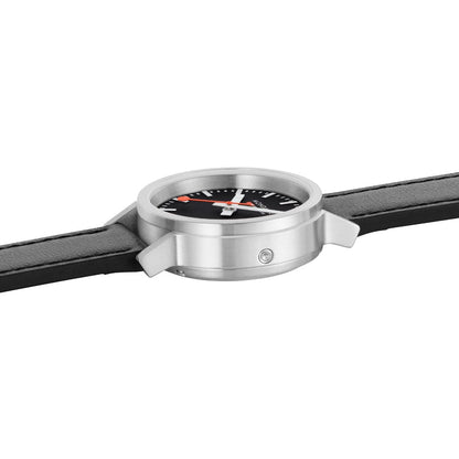 Mondaine Stop2go MST.34020.LBV.SET Damenuhr Schwarz • Saphirglas • Swiss Made Quarzwerk, Bild 5