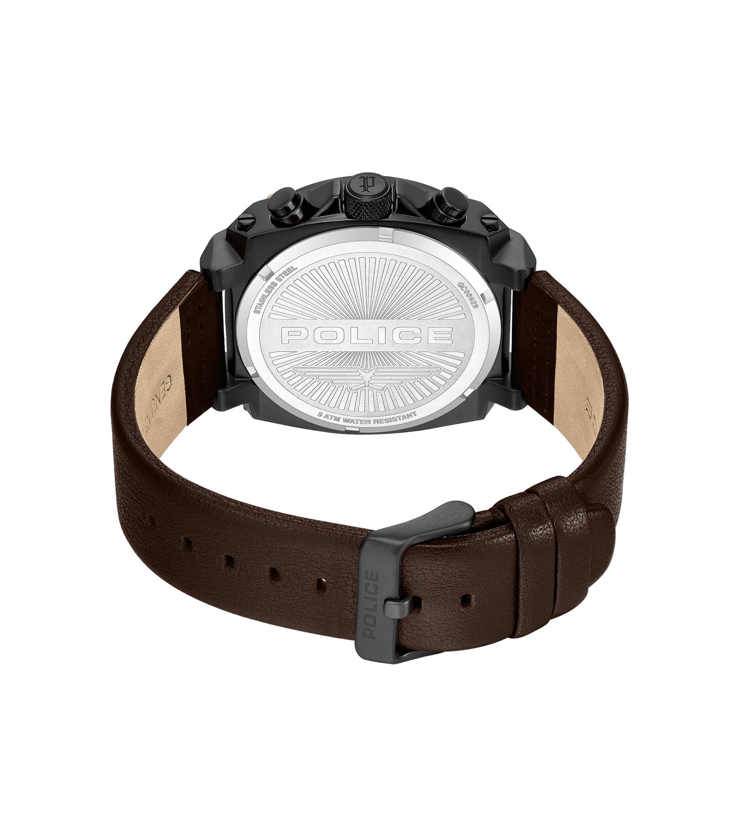 Police Norwood PEWGC0092905 Herrenuhr Grau • Quarz-Chronograph • Lederarmband Braun, Bild 3