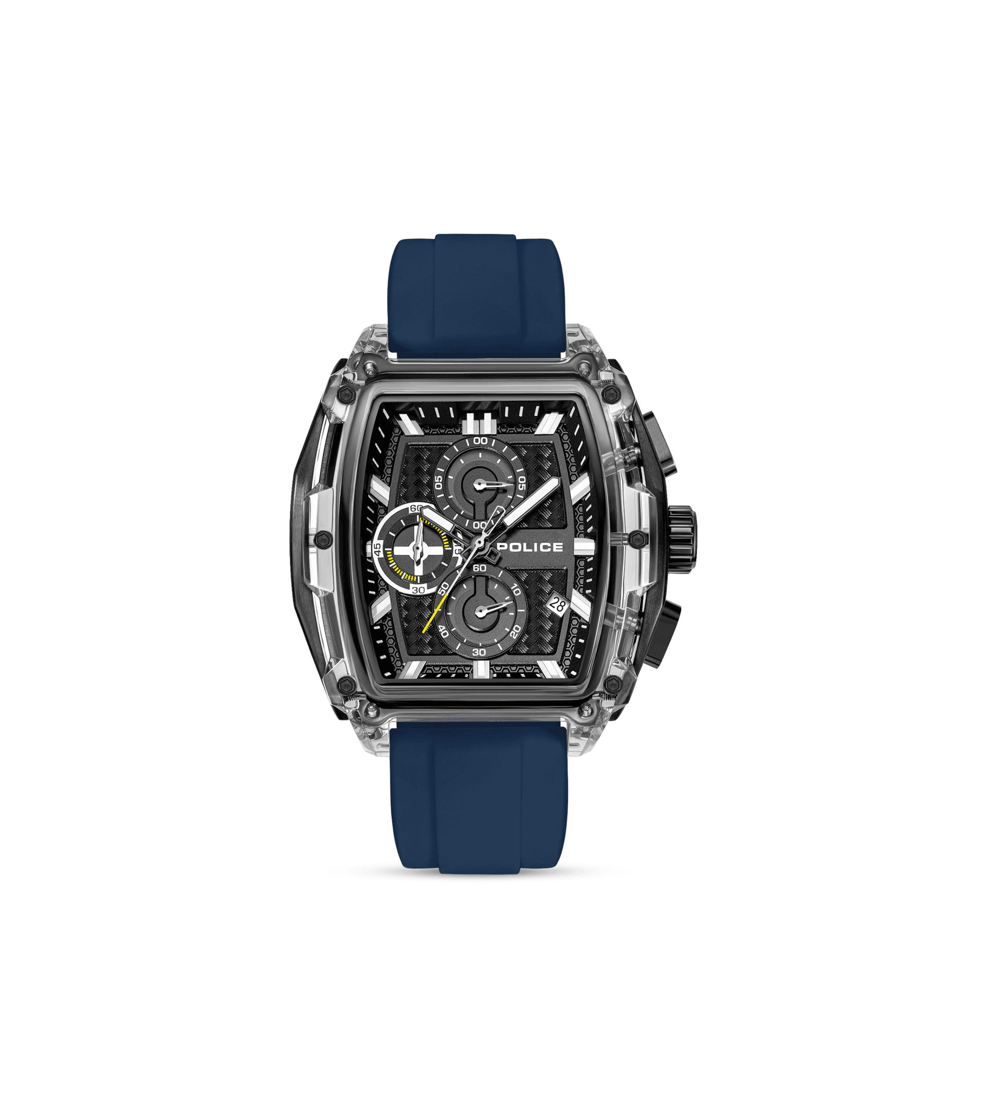 Police Clout Tank PEWGO00778X4 Herrenuhr Schwarz • Quarz-Chronograph • 8 Wechselarmbänder, Bild 11
