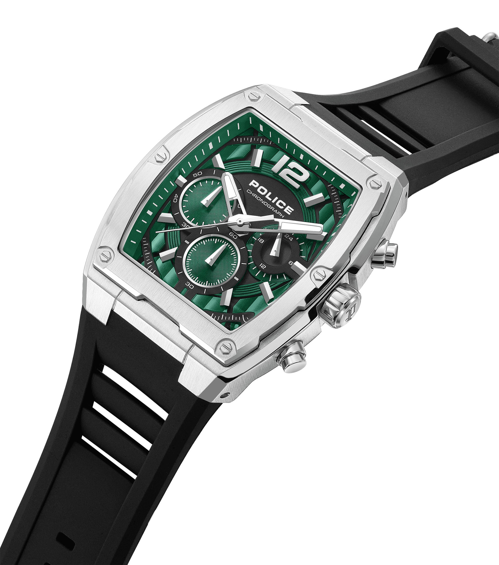 Police Creed PEWGQ0092801 Herrenuhr Schwarz • Dual-Time-Zifferblatt • Edelstahlgehäuse, Bild 2