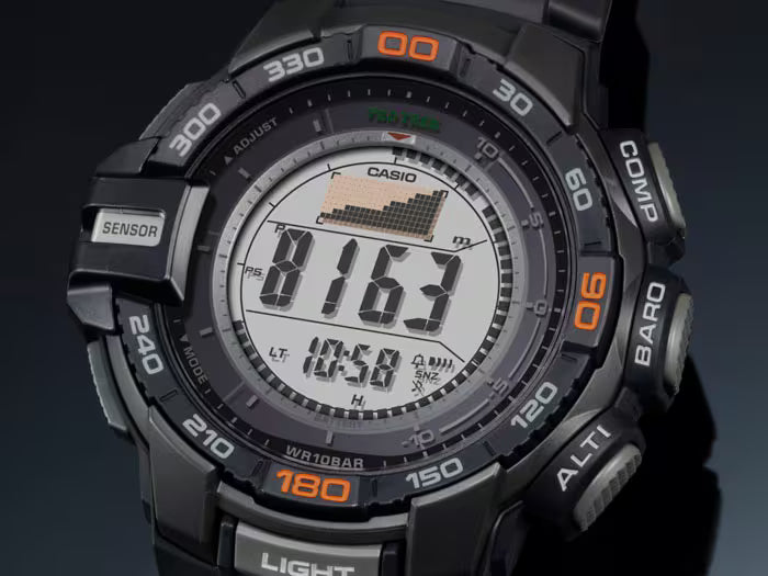 Casio Pro Trek PRG-270-1ER herrklocka • Tough Solar • Smarta funktioner
