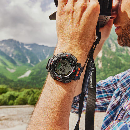 Casio Pro Trek PRG-340-1ER herrklocka • Tough Solar • Digitalkompass