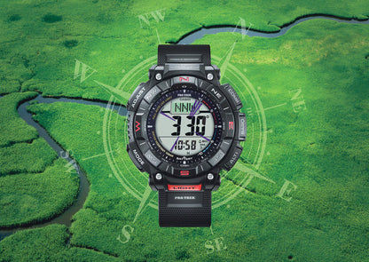 Casio Pro Trek PRG-340-1ER herrklocka • Tough Solar • Digitalkompass
