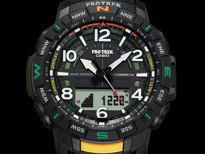 Casio Pro Trek PRT-B50-1ER herrklocka • Smarta Bluetooth®-funktioner • Quad-sensor