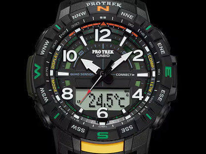 Casio Pro Trek PRT-B50-1ER herrklocka • Smarta Bluetooth®-funktioner • Quad-sensor