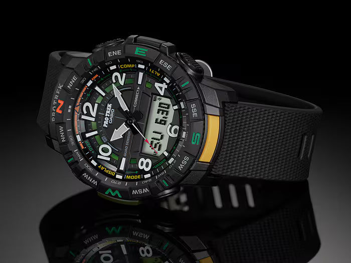Casio Pro Trek PRT-B50-1ER herrklocka • Smarta Bluetooth®-funktioner • Quad-sensor