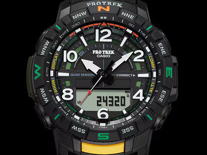 Casio Pro Trek PRT-B50-1ER herrklocka • Smarta Bluetooth®-funktioner • Quad-sensor