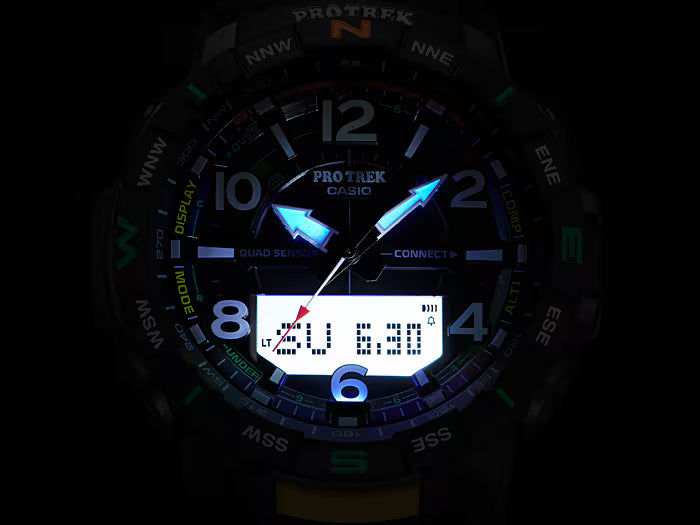 Casio Pro Trek PRT-B50-1ER herrklocka • Smarta Bluetooth®-funktioner • Quad-sensor