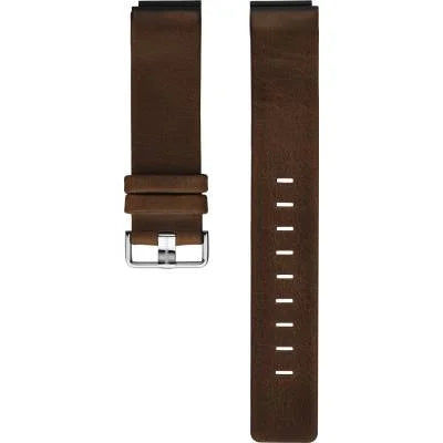Lederarmband in braun mit Dornschließe und siebenstelligen Einstelllöchern