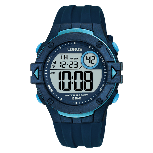 Lorus R2325PX9 Herren Digitaluhr Schwarz • 10 ATM • 13 Funktionen