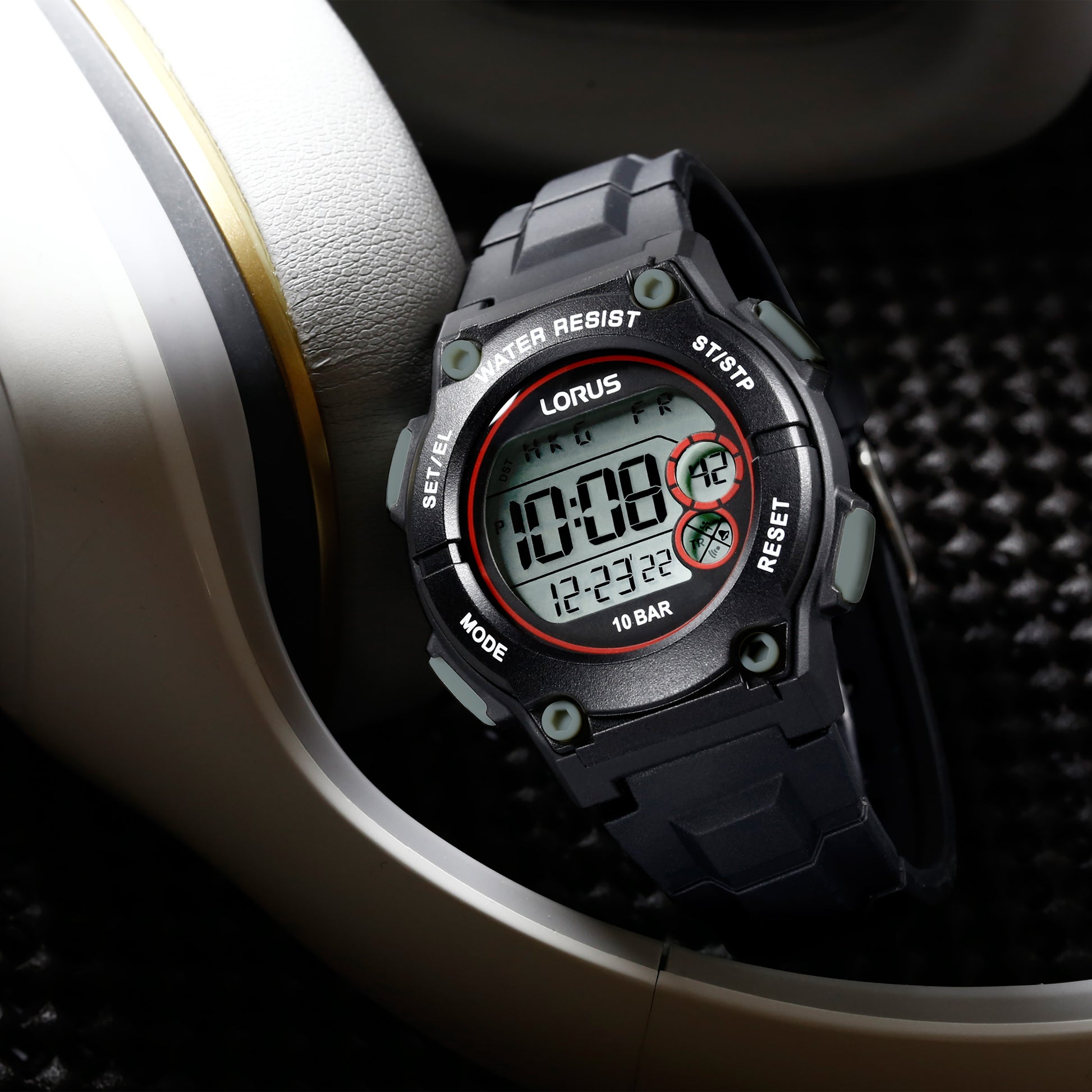 Lorus Sports R2329PX9 Herren Armbanduhr Schwarz • Digitale Anzeige • 13 Funktionen, Bild 2