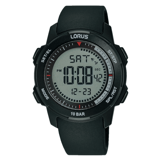 Lorus Sports R2371PX9 Herren Armbanduhr • Digital mit EL-Beleuchtung • 10 BAR wasserdicht