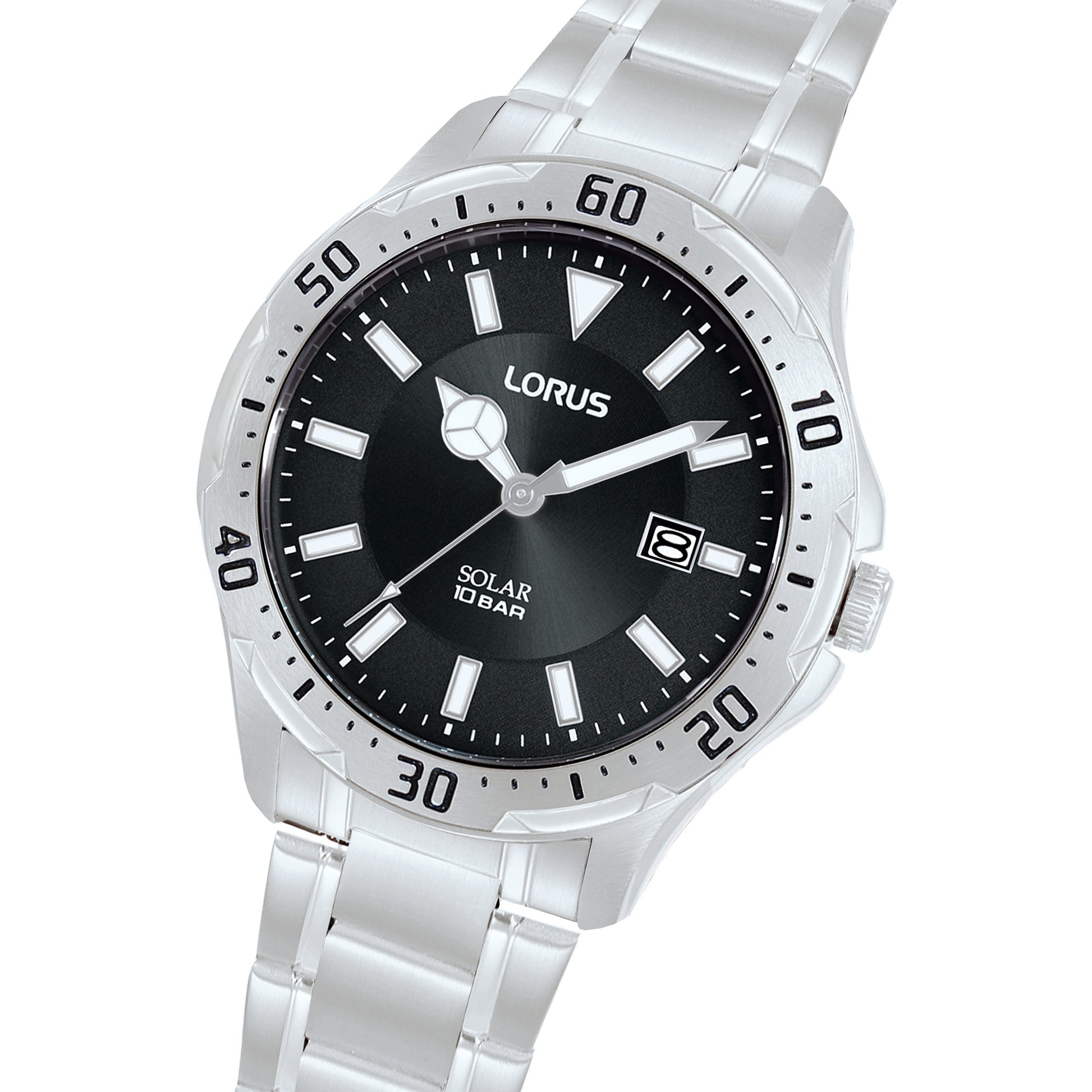 Lorus Sports RX395AX9 Herrenuhr Schwarz • Solarwerk • 10 bar Wasserdicht, Bild 2