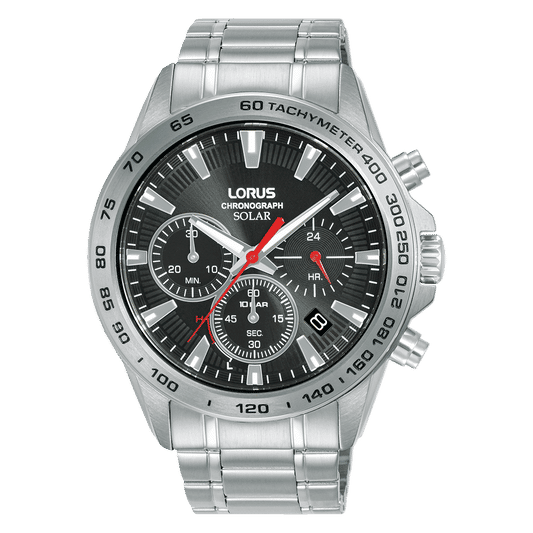 Lorus Sports RZ501AX9 Herrenuhr • Solar Chronograph • Mineralglas