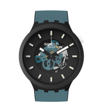 Swatch Big Bold SB03B107 Night Trip Herrenuhr • Markantes Kunststoffgehäuse • Großes Bold-Zifferblatt, Bild 4