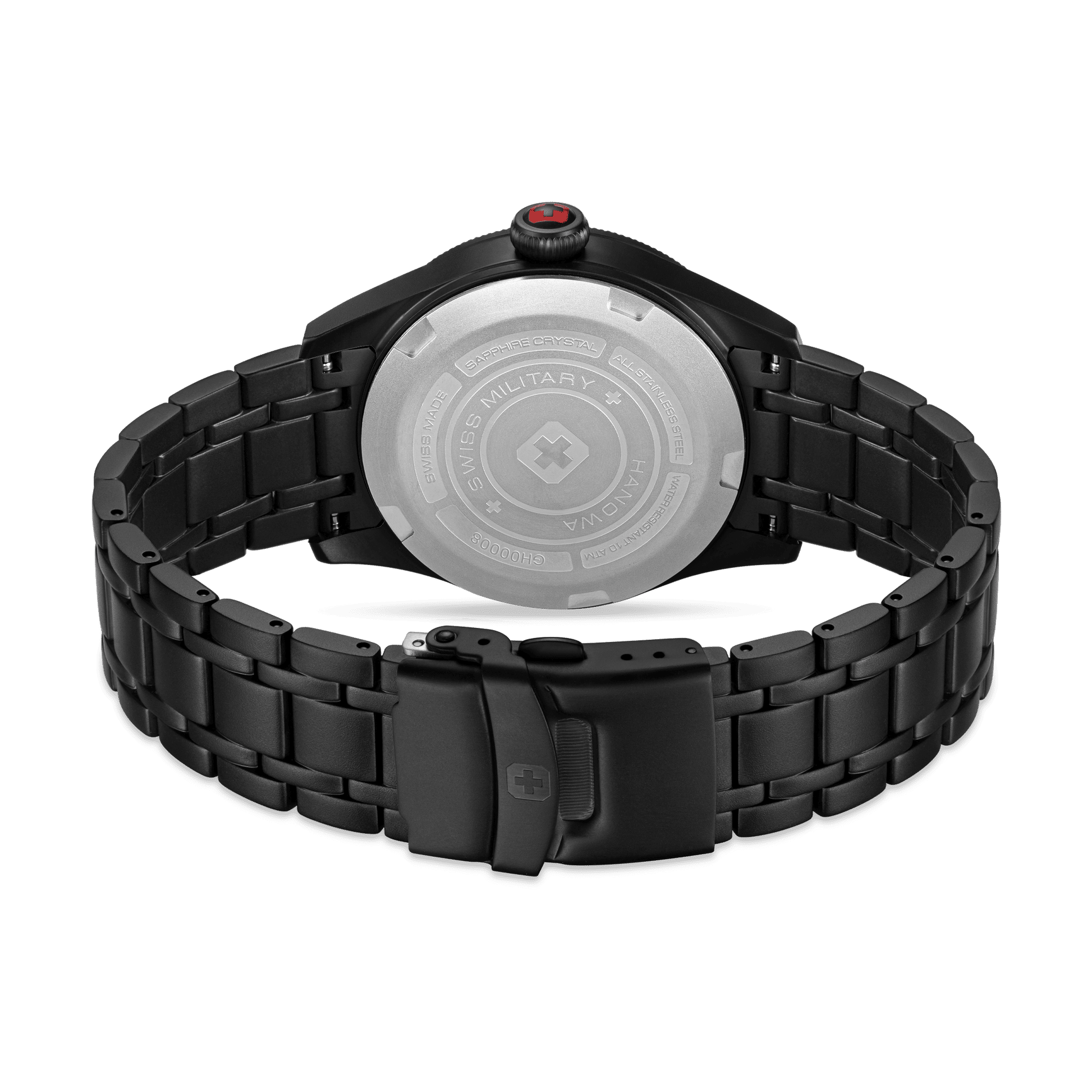 Swiss Military Hanowa Thunderbolt Stealth SMWGH0000830 Herren Armbanduhr Schwarz • Saphirglas • 10 ATM Wasserdicht, Bild 5
