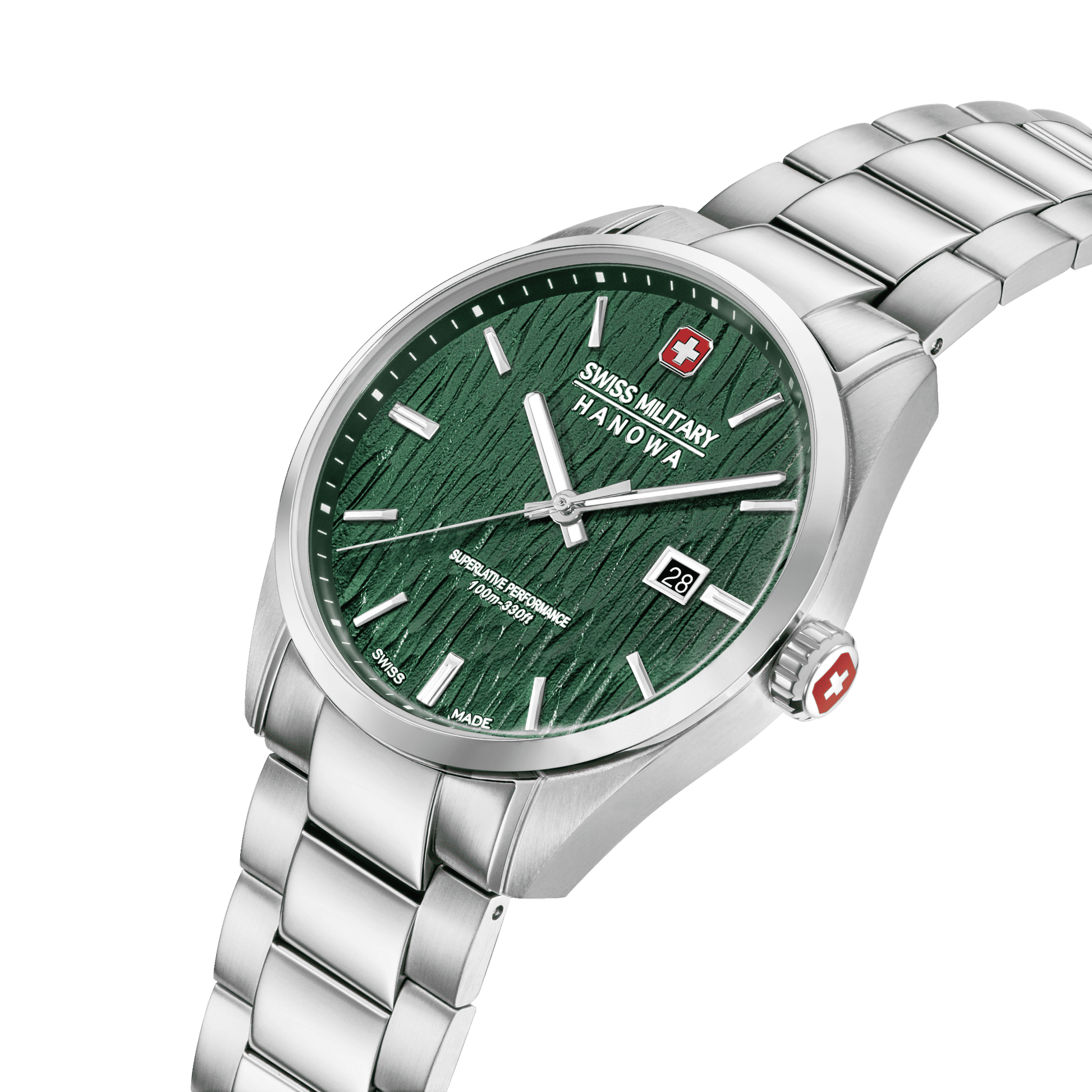 Swiss Military Hanowa Silver Fir SMWGH0006101 Herren Armbanduhr Grün • Saphirglas • 10 ATM Wasserdicht, Bild 2