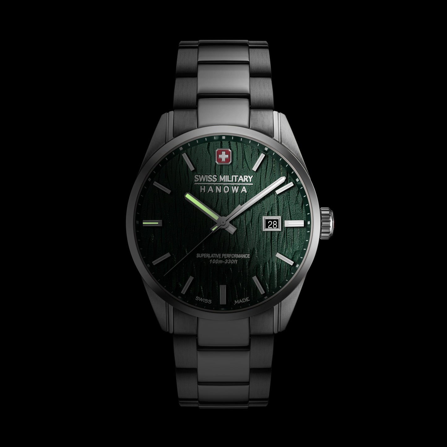 Swiss Military Hanowa Silver Fir SMWGH0006101 Herren Armbanduhr Grün • Saphirglas • 10 ATM Wasserdicht, Bild 6