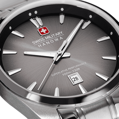 Swiss Military Hanowa Thunder SMWGH0007901 Herrenuhr Grau-Schwarz • Saphirglas • 10 ATM Wasserdicht, Bild 4