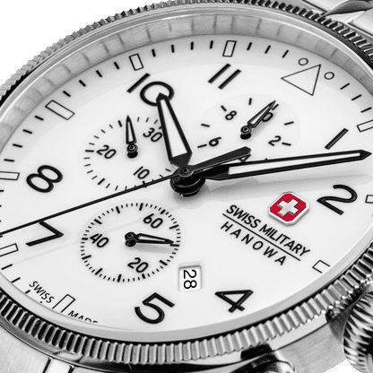 Swiss Military Hanowa Thunderbolt SMWGI0005701-SET Herrenuhr Weiß • Saphirglas • Chronograph Set 10 ATM, Bild 5