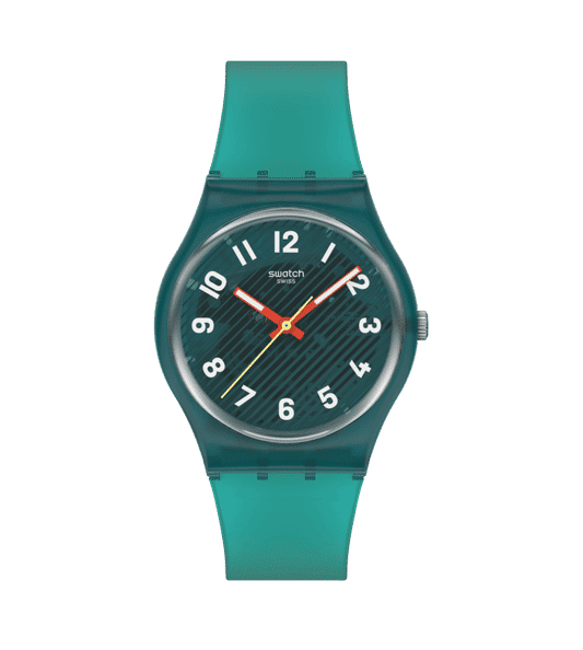 Swatch Originals Medium SO28L100 Wavelengths of Moss Damenuhr • Quarzwerk • Lässiges Swatch-Design