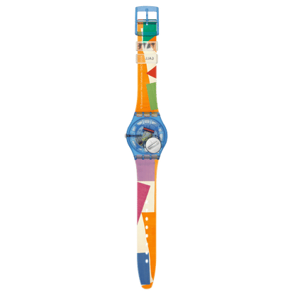 Swatch Originals Medium SO28Z127 Matisse's Snail Armbanduhr Transparent • Biosourced Gehäuse • Kunstdruck-Zifferblatt, Bild 4