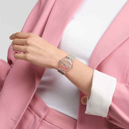 Swatch Originals SO28Z700 Armbanduhr Turner's Scarlet Sunset • Biosourced Gehäuse • Leuchtzeiger, Bild 11
