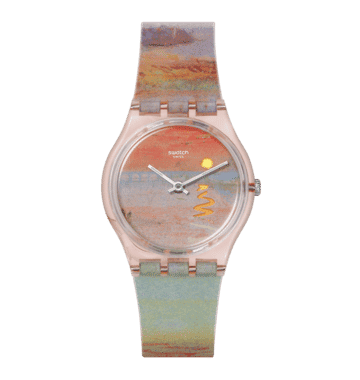 Swatch Originals SO28Z700 Armbanduhr Turner's Scarlet Sunset • Biosourced Gehäuse • Leuchtzeiger, Bild 12