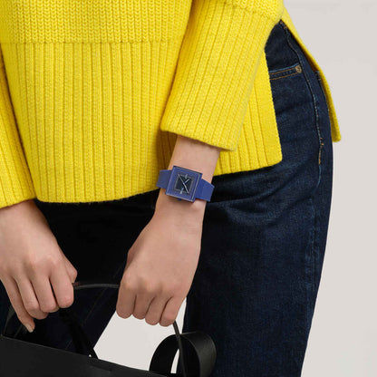 Swatch What If Square SO34N700 Squarely Blacklight Armbanduhr Schwarz • Quarzwerk • Unisex-Design, Bild 6