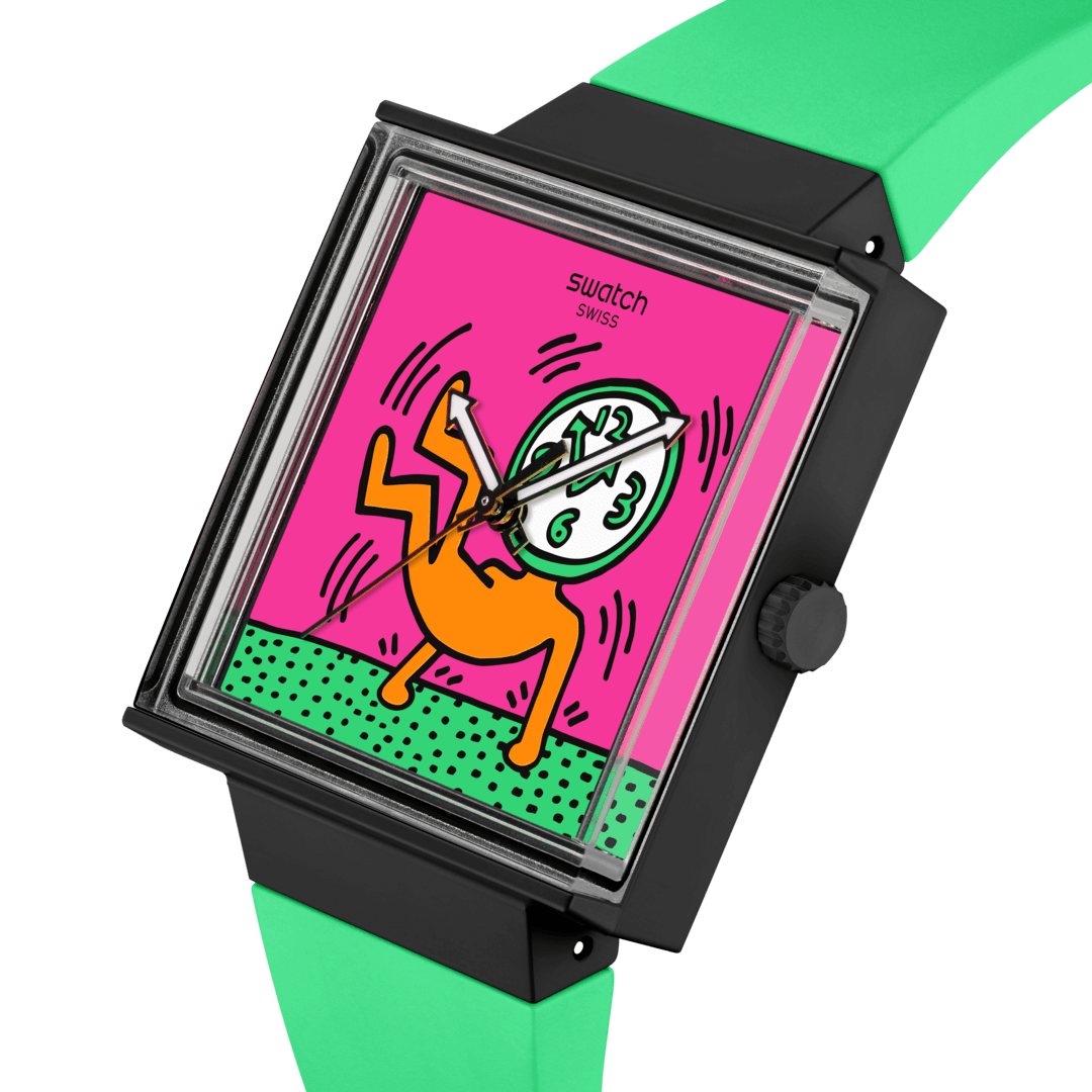 Swatch Breaks Off SO34Z102 Armbanduhr Schwarz • Biokeram-Gehäuse • Leuchtende Zeiger, Bild 3