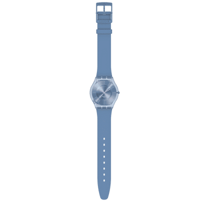 Swatch Skin SS08N100-S14 Armbanduhr Denimblau • Ultradünnes Gehäuse • Biosourced-Gehäuse, Bild 4