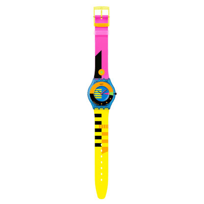 Swatch Neon Flumotions SS08S101 Damenuhr • Skin-Uhrwerk • Neon-Design, Bild 4