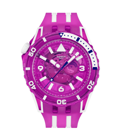 Swatch Scubaqua SSCU09P100 Damen Armbanduhr Mehrfarbig • Bioceramic-Gehäuse • Taucheruhr-Design