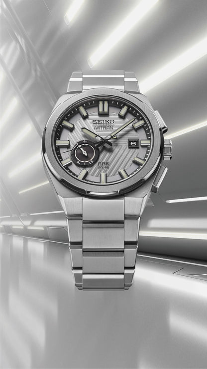 Seiko Astron SSJ037J1 Herrenuhr Silber • GPS Solar • Limited Edition, Bild 2