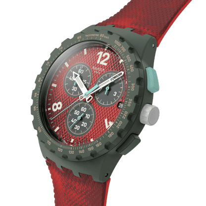 Swatch New Chrono Plastic SUSG410 Crimsonfoliage Armbanduhr • Quarzwerk • Chrono-Design, Bild 3
