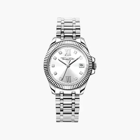 Thomas Sabo Divine Spirit WA0252-201-201 Damenuhr Silber • Mineralglas mit Saphirbeschichtung • Zirkonia-Steinindizes