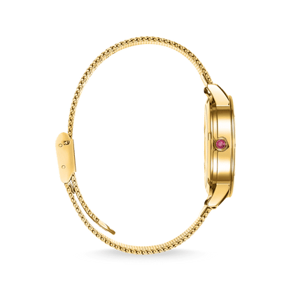 Thomas Sabo WA0384-264-207 Damen Armbanduhr Gold • Milanaise-Armband aus Edelstahl • Schlange in 3D-Optik, Bild 2