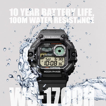 Casio Collection WS-1700H-1AVEF herrklocka • 10 års batteri • mån- & tidvattendata