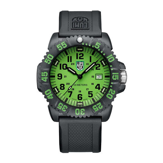 Luminox Sea Lion X2.2067.1 Herrenuhr mit schwarzem Gehäuse und grünem Zifferblatt