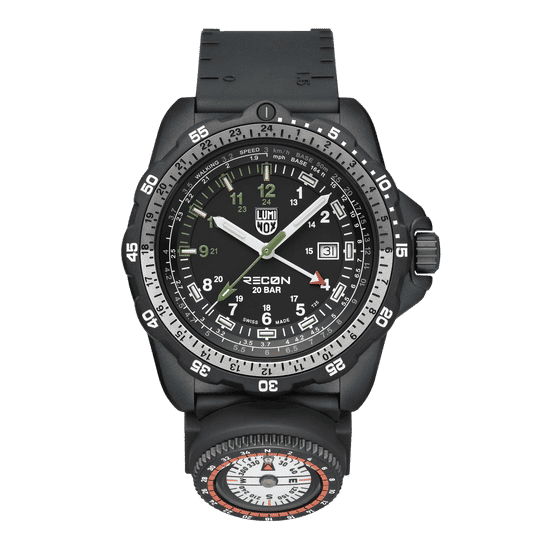 Luminox RECON herrklocka med svart boett, svart urtavla och svart armband