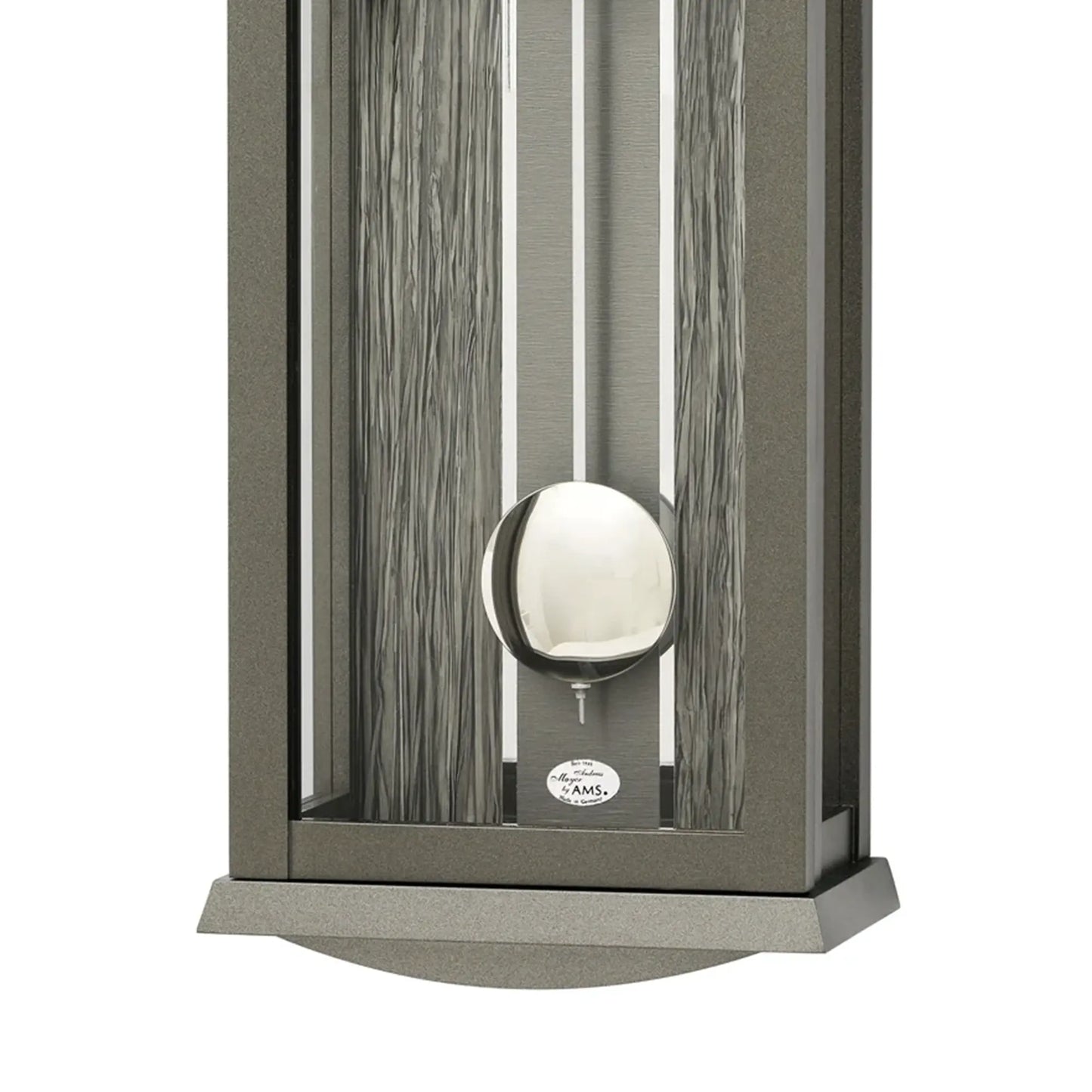 Zegar ścienny AMS Regulator R2748 antracytowy • 14-dniowy mechanizm uderzeniowy • aluminiowa tarcza