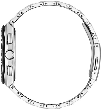 Citizen radiostyrd klocka i sidovy med kronskydd och metallarmband