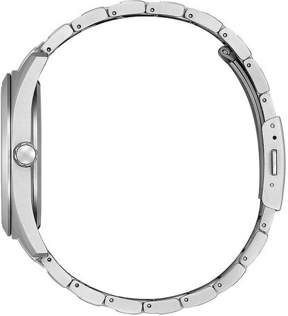 Citizen herrklocka sidovy med silverfärgat metallarmband och rund boettprofil